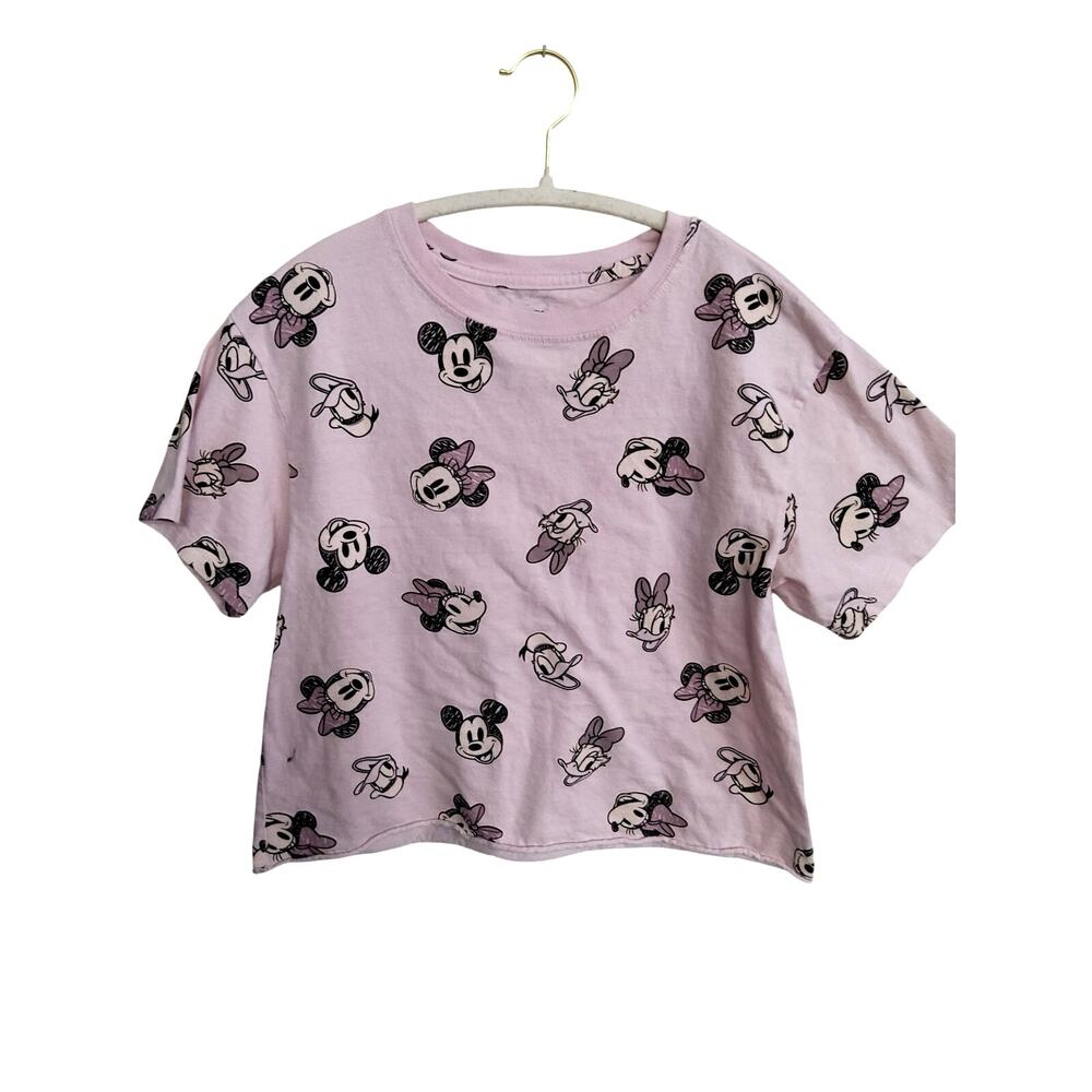 Disney Minnie Mouse pink crop top tee Daisy cotton oversized Small kidcore
